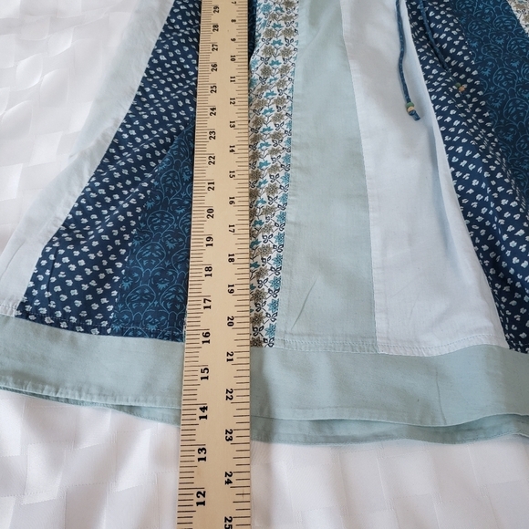 American Eagle Outfitters Women's Blue Floral Print Patch Skirt Size 6 - Picture 5 of 7